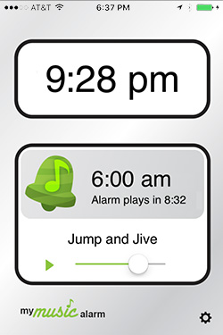 alarm clock app with music